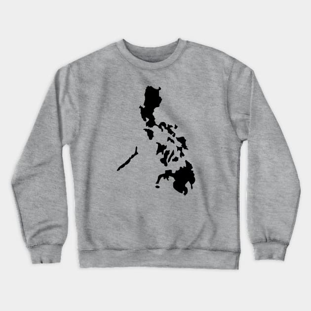 Philippines map Crewneck Sweatshirt by CatheBelan